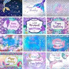 Mocsicka тема русалки день рождения фон под морем блестящая Русалка Принцесса праздничное украшение фон торт разбивать фотосессия