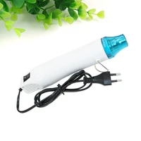 220v portable hot air blower heat for polymer clay shrink plastic embossing powder diy with plug white
