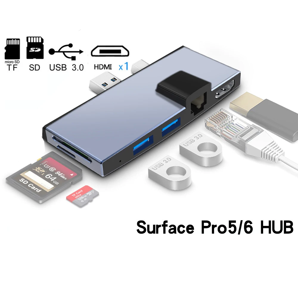 USB mini Dp Для HDTV 2USB 3 0 Hub для Surface pro 4 5 6|USB-хабы| |