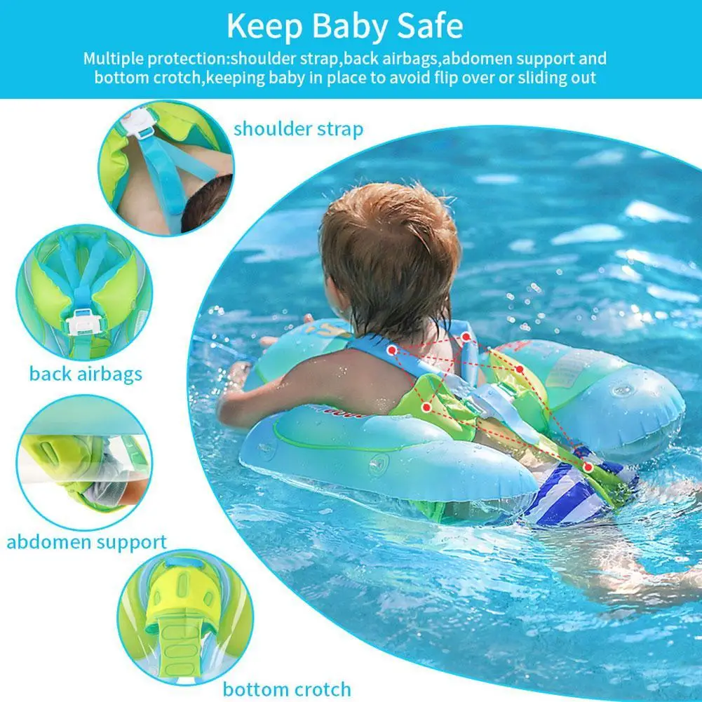 

Baby Swimming Ring, Lying Ring, Children Swimming Ring, Sunshade And Sun Protection Underarm Ring, Y1T9