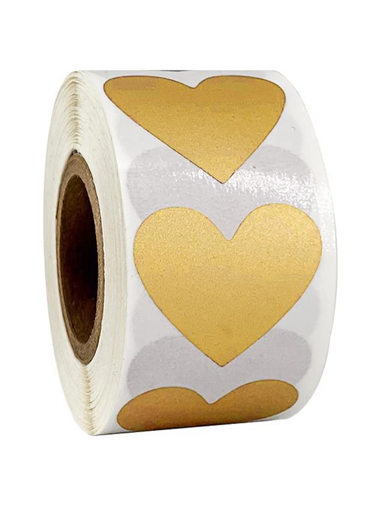 300 шт наклейки в форме сердца s для печати этикетки Скрапбукинг Валентина Любовь