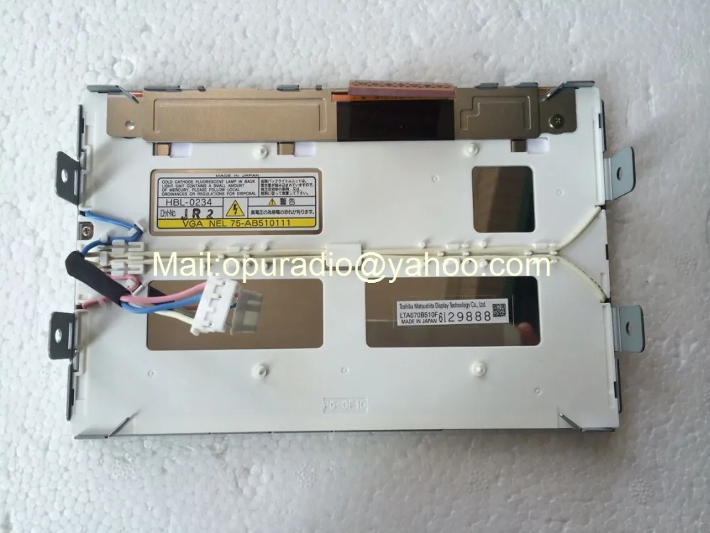 100% Новый Matsushita 7 дюймовый ЖК дисплей LTA070B511F LTA070B510F с сенсорной панелью для Lexus IS250