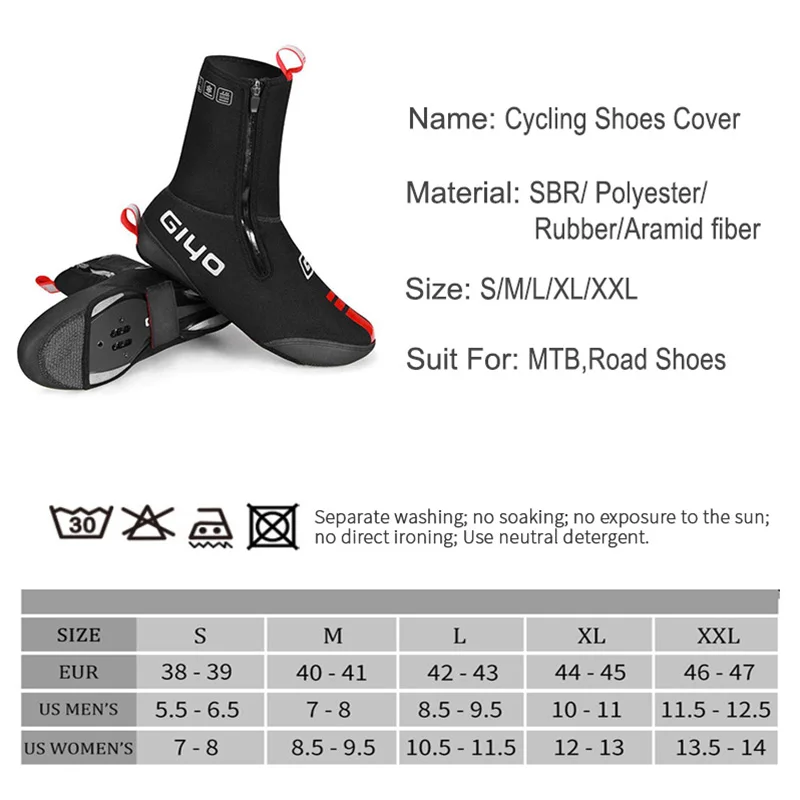 

Outdoor Cycling Shoe Covers Cold-proof Waterproof Hiking Camping Fishing Winter Warm Thermal Neoprene Overshoes Booties Covers