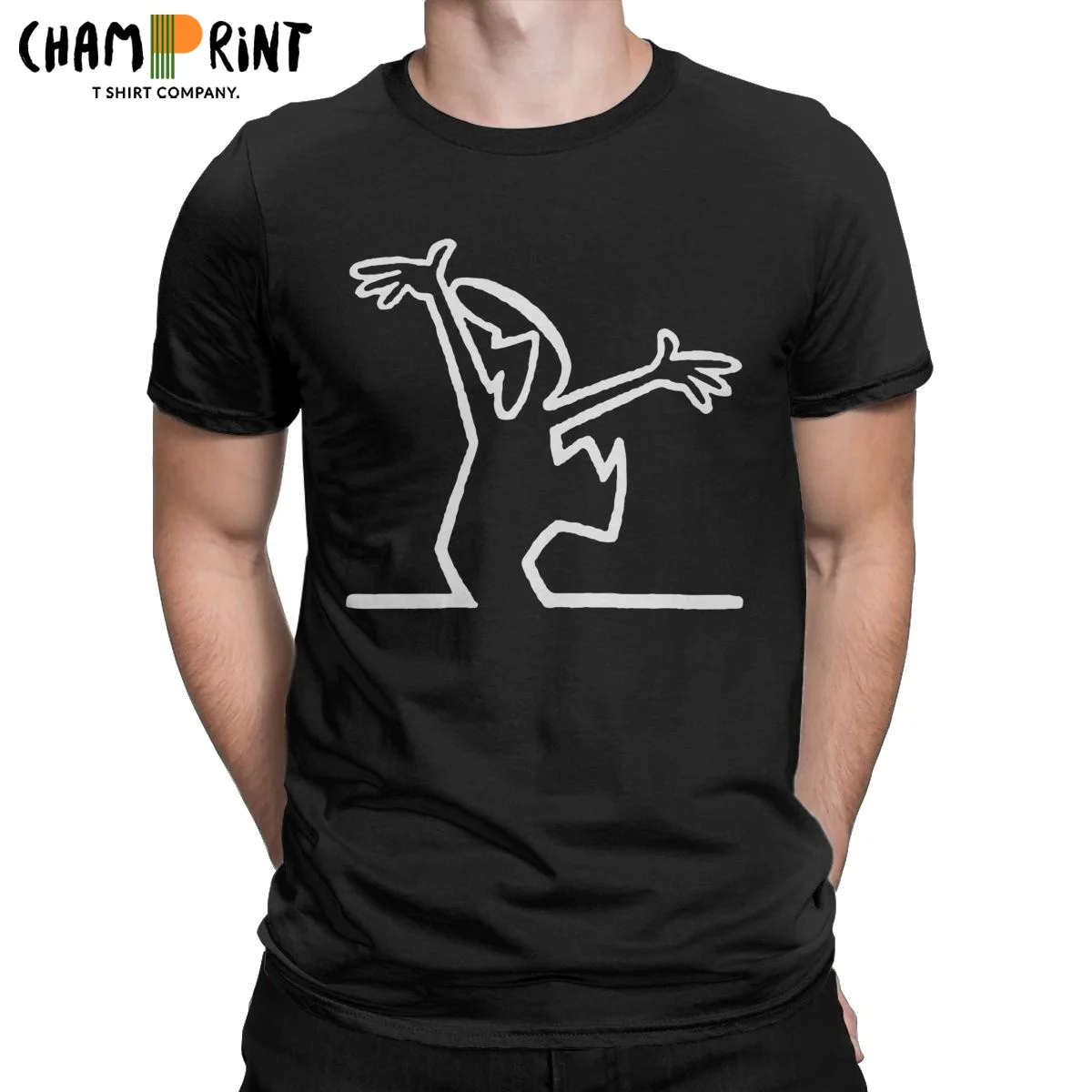 

La Linea Laugh T-Shirts for Men Funny Pure Cotton Tee Shirt Round Neck Short Sleeve T Shirts Plus Size Clothing