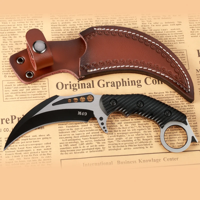 Нож-Когтеточка D2 высокопрочный для выживания в полевых условиях | Инструменты