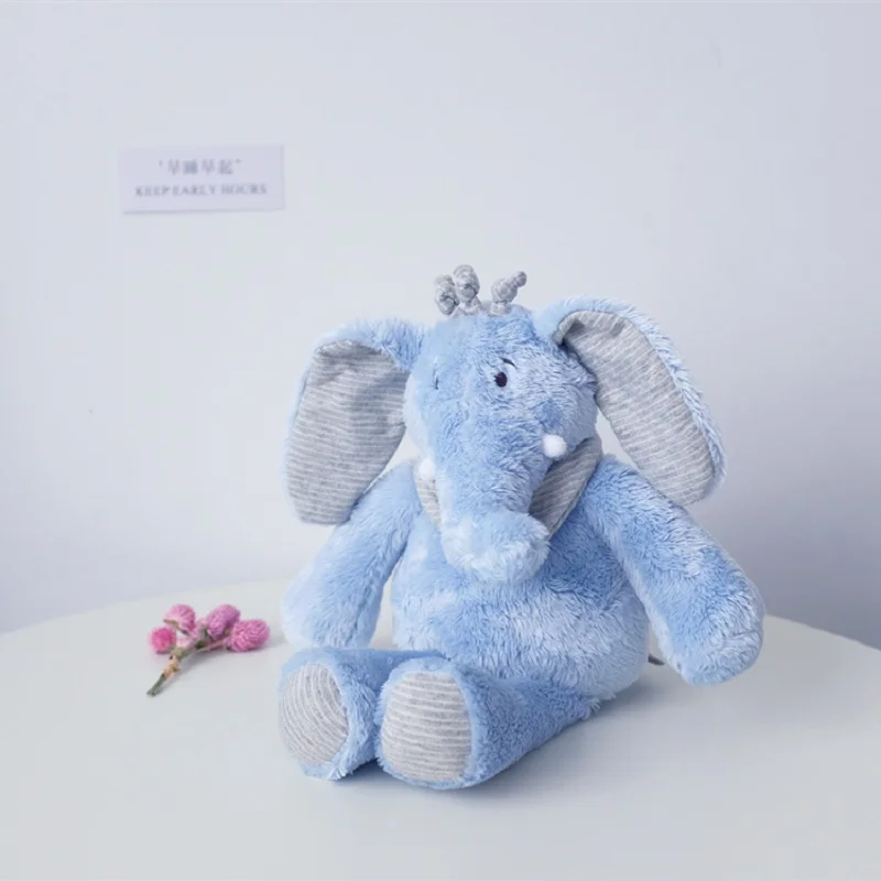 Candice guo плюшевая игрушка мягкая кукла мультяшное животное синий слон Детская