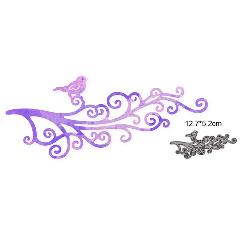 

Bird Branch Vine Border New 2021 Metal Cutting Dies for Scrapbooking Paper and Card Making Decorative Embossing Dies Craft dies