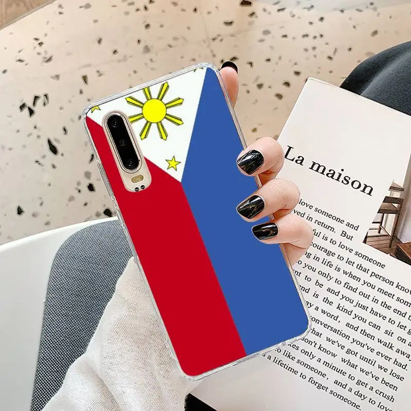 

Philippines flag Phone Case Transparent for Samsung A71 S9 10 20 HUAWEI p30 40 honor 10i 8x xiaomi note 8 Pro 10t 11