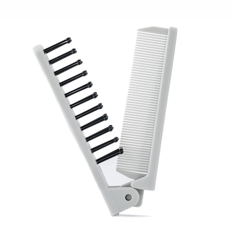 

Portable Folding Travel Comb Carry Straight Hair and Curly Hair Dual Use Folding Comb Anti Static Travel