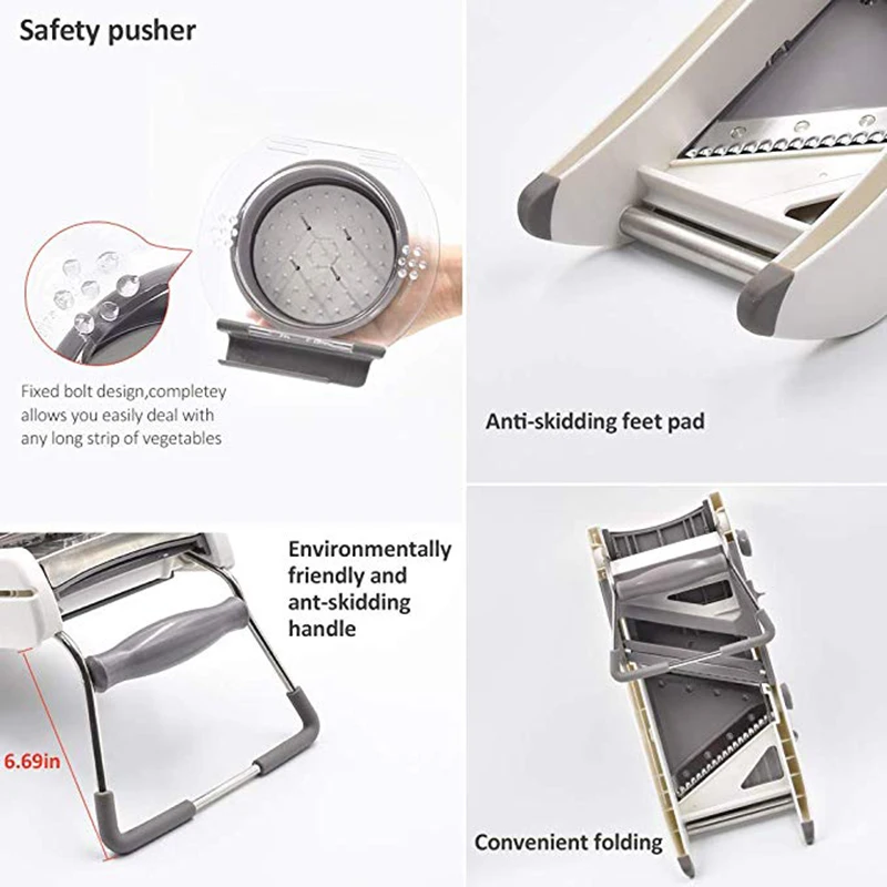 

2021 new slicer kitchen accessories manual vegetable grater professional vegetable cutter adjustable stainless steel blade