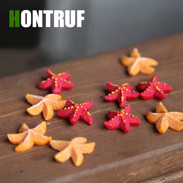 DIY мох микро Пейзаж орнамент Морская звезда Смола ремесло маленькие украшения