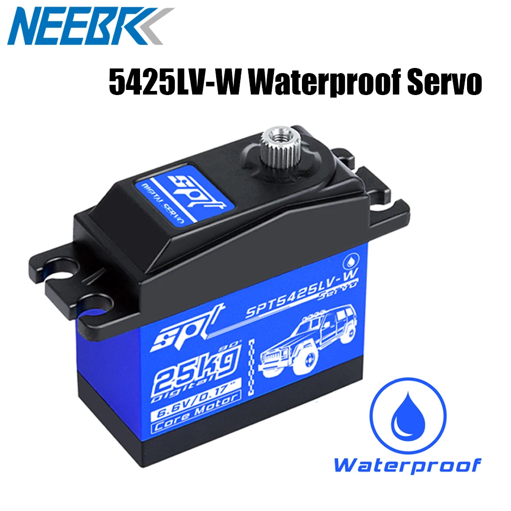 5425LV-W 25 кг Водонепроницаемый Digital servo c металлическими шестернями, сервопривода высокоскоростной Большой Угловой костюм для RC автомобиль гусеничные SCX10 TRX4 дрейф 3D Фикс-W