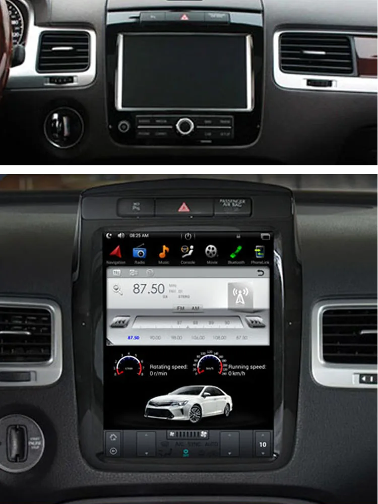 10 4 &quotTesla Тип Android подходит для VW TOUAREG 2010 2015 автомобильный dvd плеер навигация gps