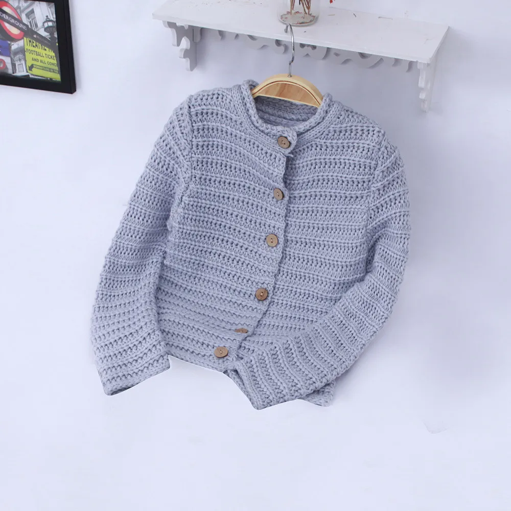 Новинка 2019 года Детский свитер для маленьких девочек сезон осень зима теплый