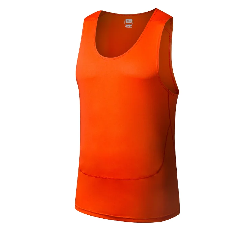 

Men's fitness vest sports elastic slim track and field running suit quick drying tights T-shirt comprehensive training suit