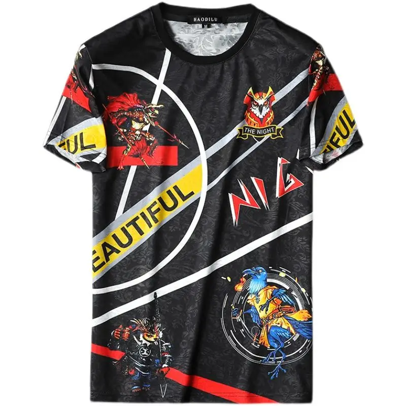 

Fashion Tee Shirt Homme Luxury Letter Tshirt For Men High Quality 2021 Spring Round Neck Short Sleeve T-Shirt Printing Men's Tee
