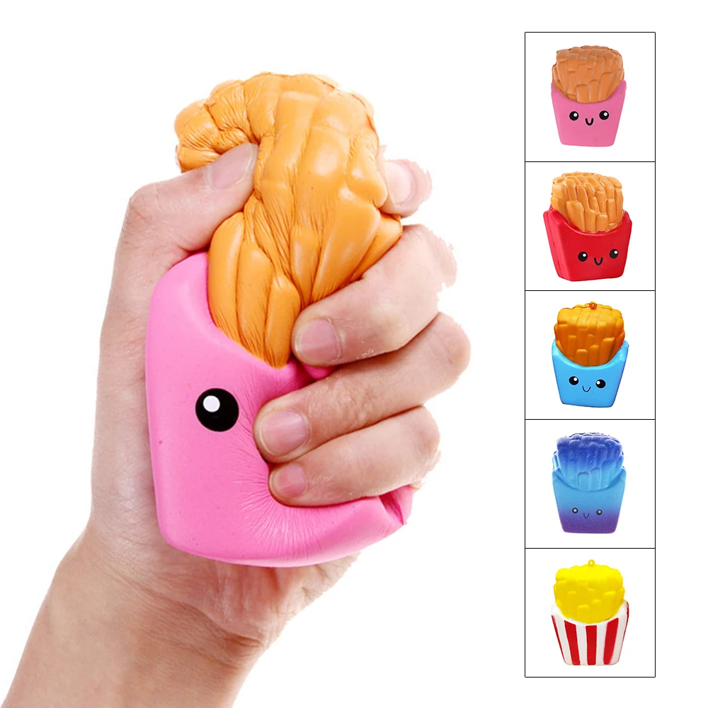 Милые бриллиантовые чипсы в виде картошки фри кремовые ароматизированные