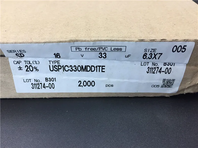 100 шт 33 мкФ 16V NICHICON SP Серия 6 3x7 мм 16V33uF низкопрофильный биполярный