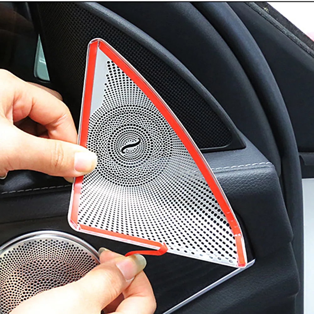 2 шт. декоративные металлические наклейки для салона автомобиля Mercedes Benz C Class W205 C320