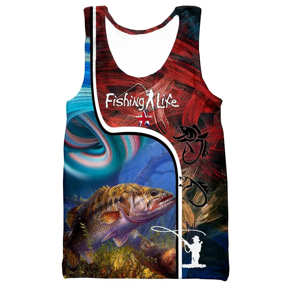 Любовь животных крутая Рыбалка на щуку 3D печать Мужчины Женщины Мода