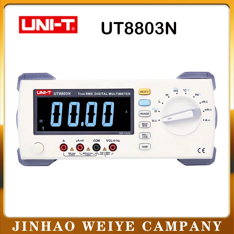 UNI T UT8803N Настольный верхний мультиметр DMM True RMS EBTN DCV/ACV/DCA/ACA Ohmmeter индуктивность