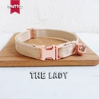 Розничная продажа, воротник MUTTCO из розового золота с металлической пряжкой высокого качества для кошек, женские дизайнерские воротники для кошек, 2 размера UCC027M
