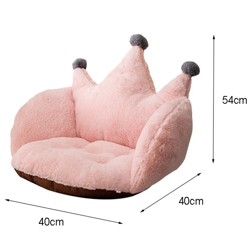 

Baby Sofa Chair Cushion COVER Cartoon Crown Plush Seat Pads Floor Cushions Comfortable Cradle For Toddler Filler Mat Children