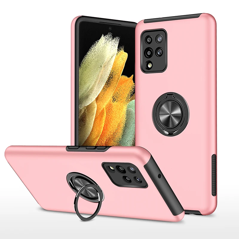 

Shockproof Protection Armor Magnetic Ring Bracket Phone Case For Samsung Galaxy A22 A51 A52 A32 A82 A71 A72 A42 5G 4G Back Cover