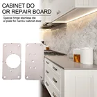 Шарнирная ремонтная пластина для шкафа, мебель, планшетов из нержавеющей стали, аксессуары для дверей, 1234 комплекта