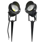 Прямая поставка, бесплатная доставка, 3 Вт, 5 Вт, 10 Вт, водонепроницаемые садовые светодиодные лампы для газона, уличные для деревьев, двора, дорожек, подъездной дорожки, ландшафта, садовое освещение