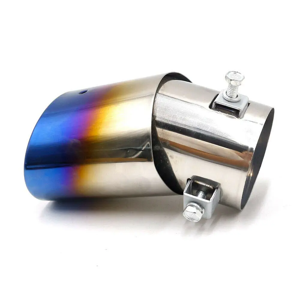 

63mm Universal OBD2 Car Stainless Steel Exhaust Tip Tail Muffler Tip Pipe