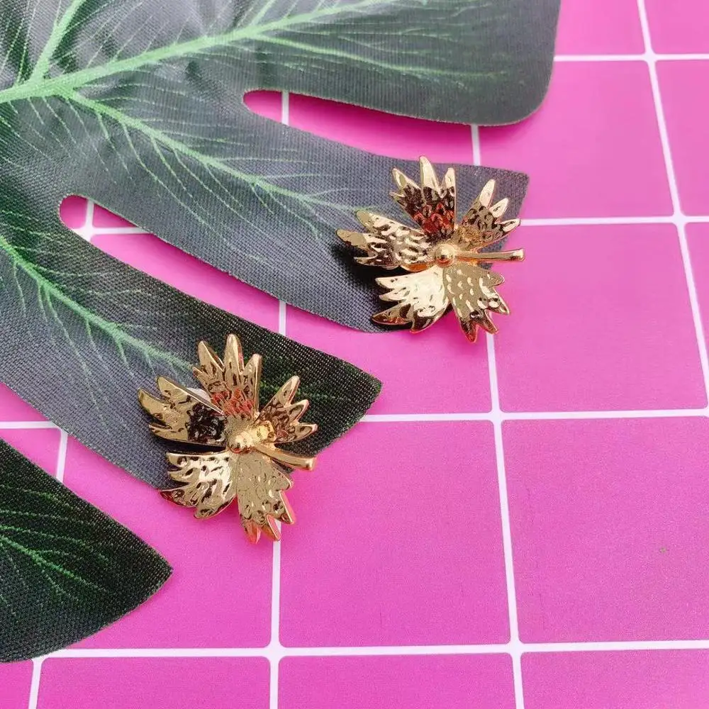 GOLD EARRINGS FASHION JEWELRY WEDDING PARTY GIFTS FEMALE ACCESSORIES GOOD QUALITY | Clip Earrings