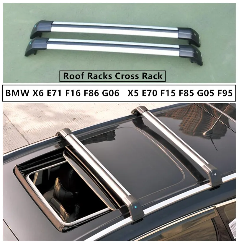 

For BMW X6 E71 F16 F86 G06 X5 E70 F15 F85 G05 F95 2007-2021 Roof Racks Cross Luggage Rack Car Modification Accessories