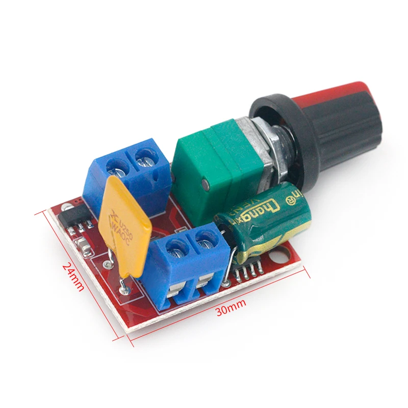 Hot Sale Mini 5A PWM Max 90W DC Motor Speed Controller Module 3V-35V Control Switch LED Dimmer | Обустройство дома