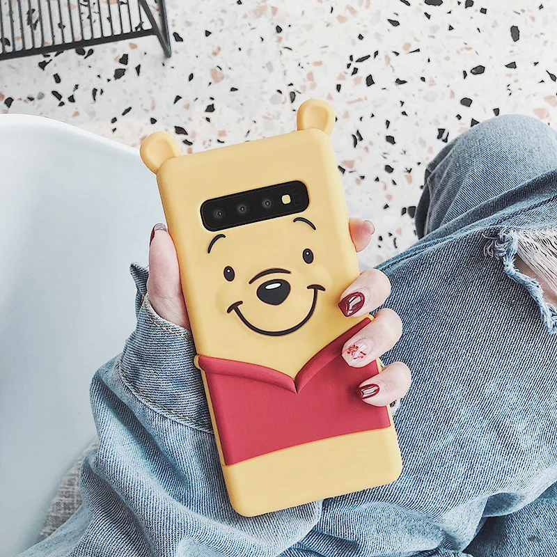 Высококачественный силиконовый мягкий чехол для samsung Galaxy S7 Edge S8 S9 S10 Plus чехол с мультяшным рисунком Coque Note 8 9 чехол для телефона противоударный