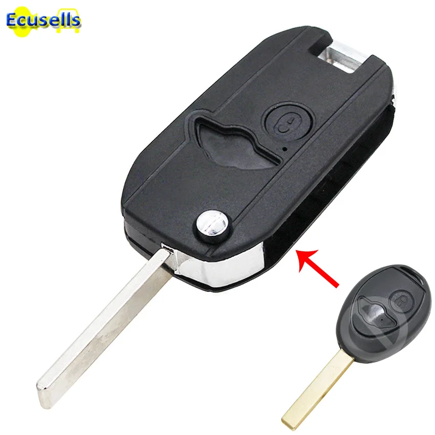 Новый флип чехол для ключа с 2 кнопками и дистанционным управлением BMW MINI COOPER S R50