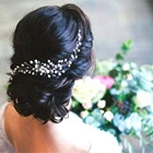 Гребень для волос невесты свадебные головные уборы жемчужные женские ювелирные изделия Аксессуары для волос женский головной убор украшение заколка