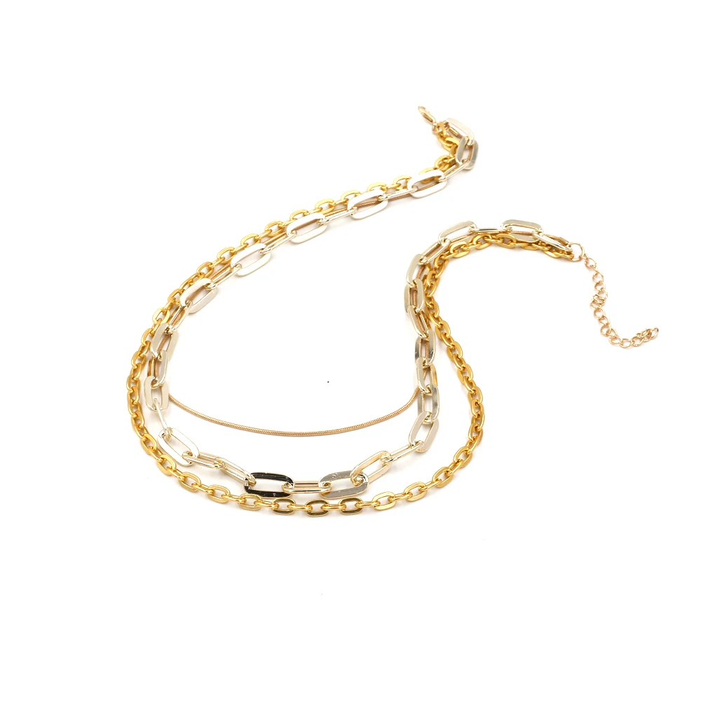 Vodeshanliwen ZA Hot Sale Women Metal Chain Choker Necklaces &amp Pendants Vintage Maxi Statement Necklace Fashion Jewelry | Украшения и