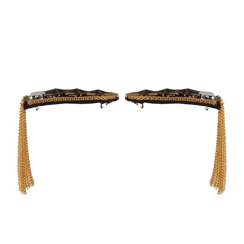 1 пара военная звезда цепочка с кисточками значок на плечо|Значки| |