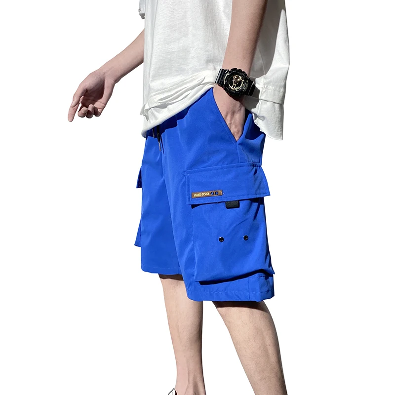 Мужские летние мешковатые шорты MOGU черные хлопковые мужские тактические с