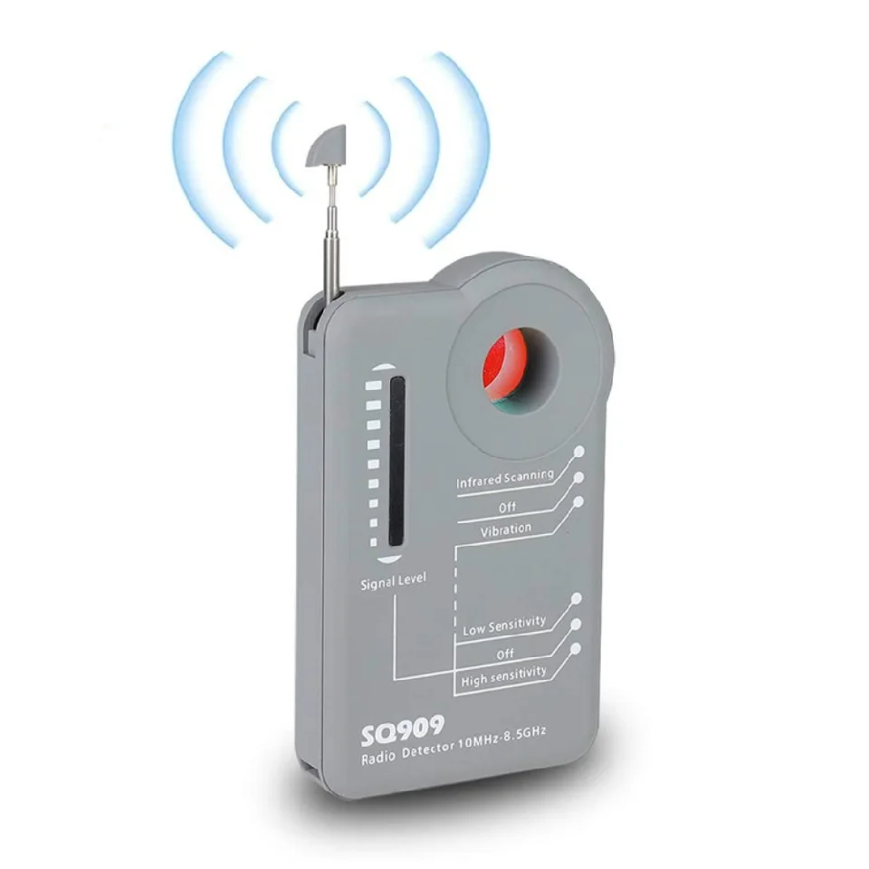 Proker Spy Hidden Camera Detector Anti Spy Bug Detector Vibration Warning Anti-Candid Camera Anti-Eavesdropping GPS Tracker