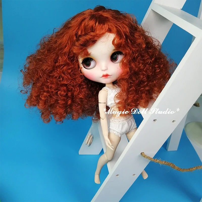 [MK005] Новинка светильник для куклы Blythe макияжа с красными завитыми волосами лицом