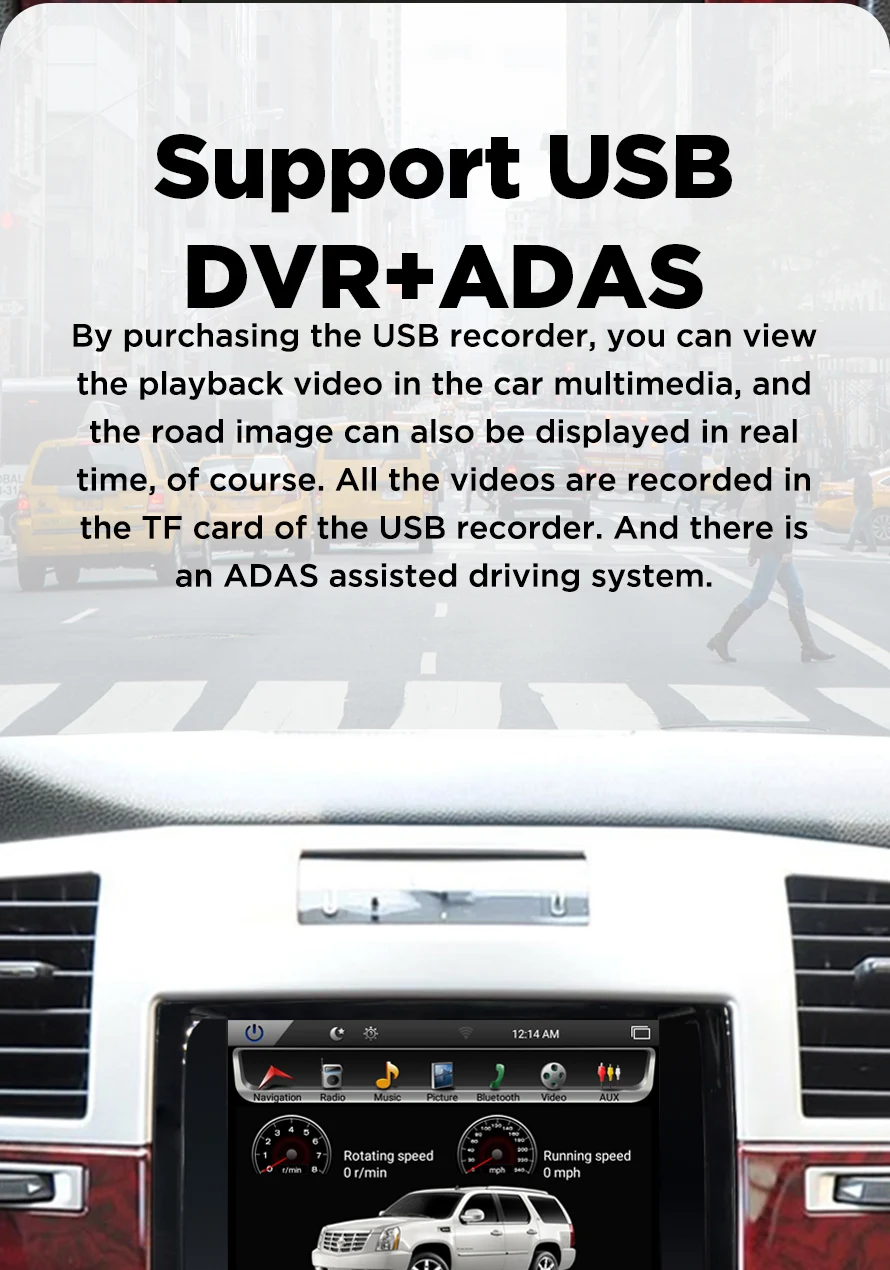 PX6 вертикальный экран 10," четырехъядерный Tesla 1024*768Android автомобильный DVD gps Навигатор Радио Аудио плеер для Cadillac Escalade ram 2G