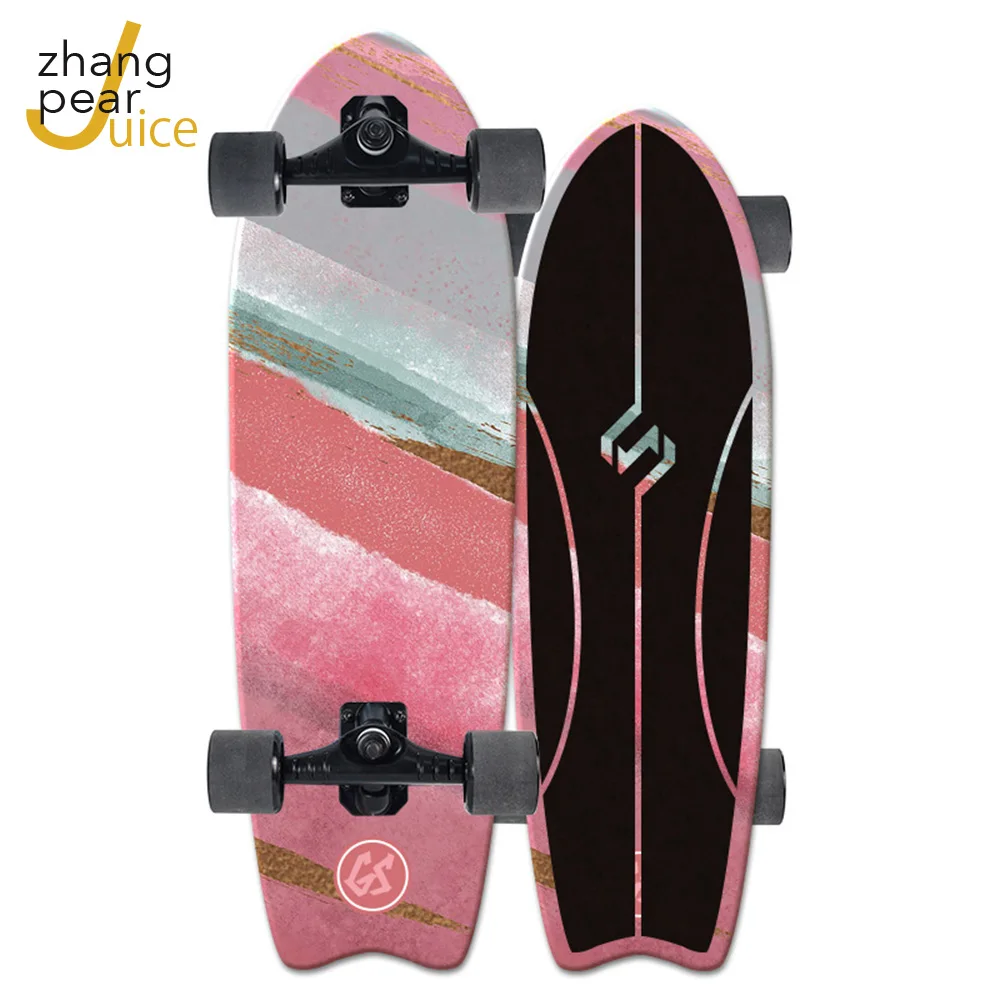 Good Quality Surf Skate Deck Skateboard Decks Thermal Transfer Printing Pattern Adult Four-Wheel Skate Board Long Board