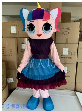 Платье девушка талисман костюм Косплэй Вечерние игры платье наряд рекламы на