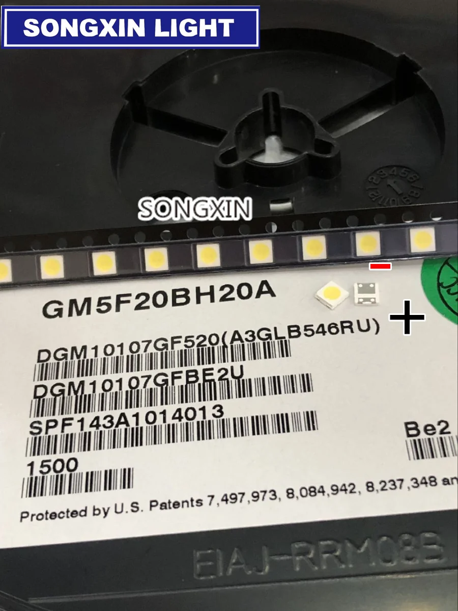 Для SHARP светодиодный ЖК-дисплей Подсветка ТВ Применение Светодиодный 1 Вт 6В 3535 3537