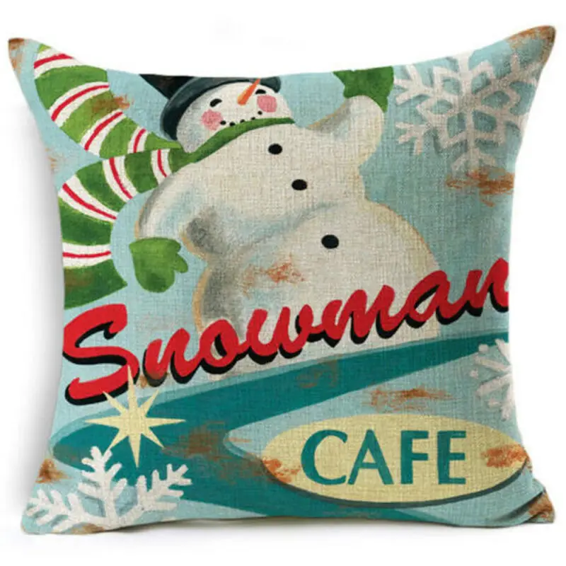 18x18 дюймов Веселый Рождественский дизайн чехол для подушки Рождественская