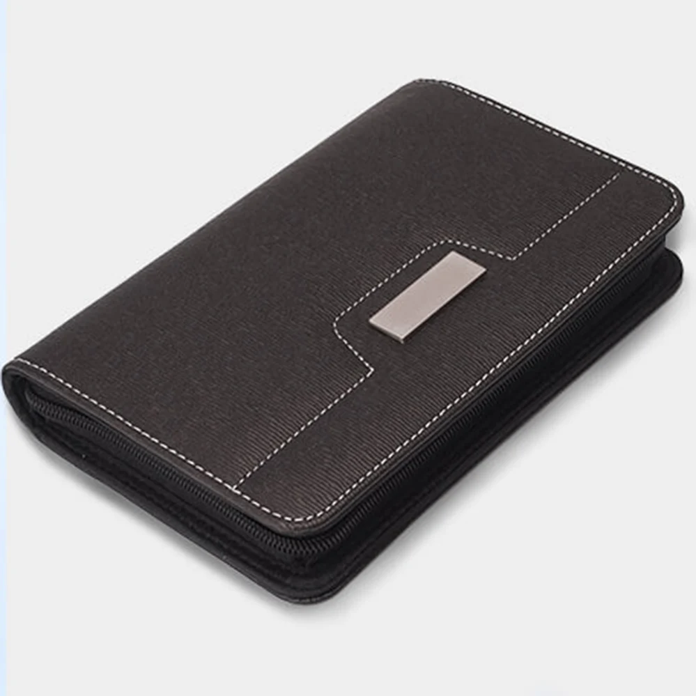 

Business with Calculator Notepad Zipper notebook a6 handbook Loose-Leaf Book Portable Stationery