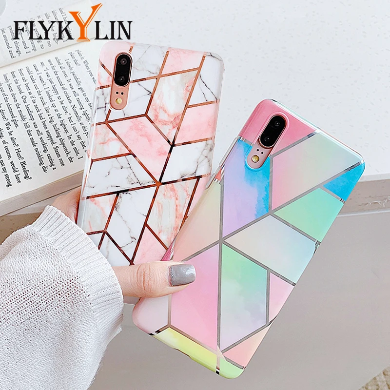 Чехол FLYKYLIN с мраморным цветком для samsung Galaxy A40 A50 A70 задняя крышка на художественный лист Мягкие силиконовые чехлы для телефонов мультяшная оболочка