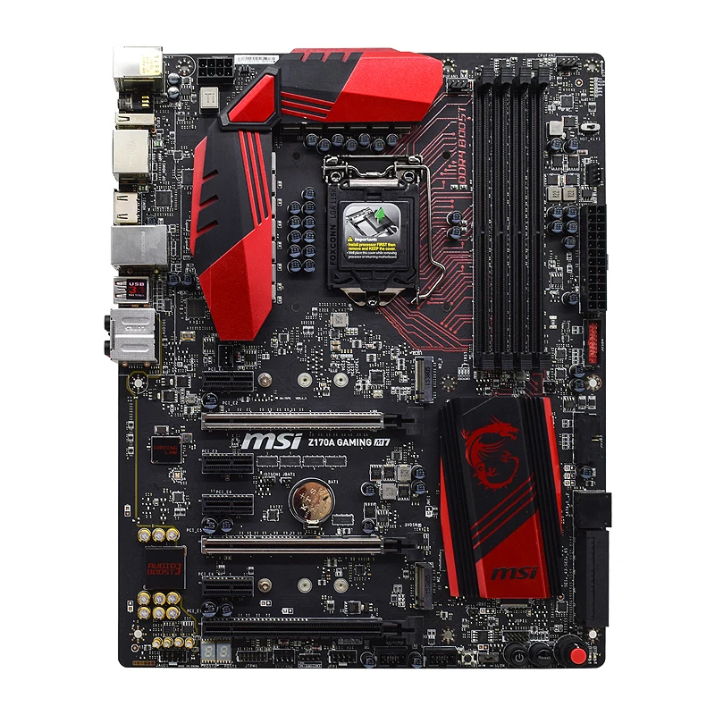 Bestellen Z170A GAMING M7 Für MSI LGA 1151 Z170 Motherboard Ddr4 I3 I5 I7 CPUS M.2 USB 3,1 Verwendet Gaming PC Motherboard 3xPCI-E X16 3,0 Slots